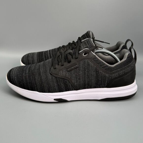 TravisMathew The Daily Pro Men's 13 Black Knit Hybrid Golf Shoes Arch Support - Picture 4 of 10